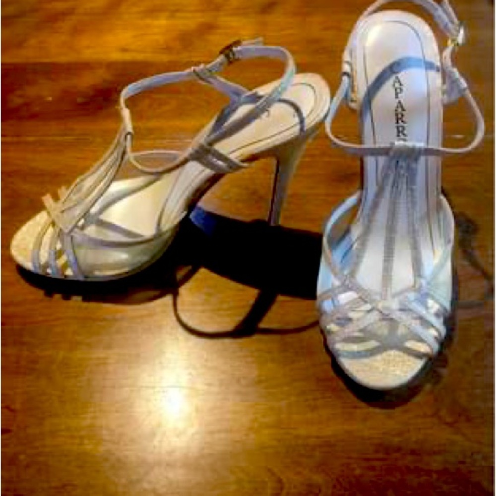 Caparros Peep Toe Platform Evening Sandals - Gold *WORN ONCE*